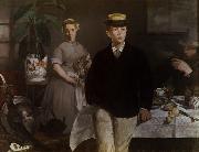 Edouard Manet Luncheon in the Studio (mk09) Spain oil painting reproduction